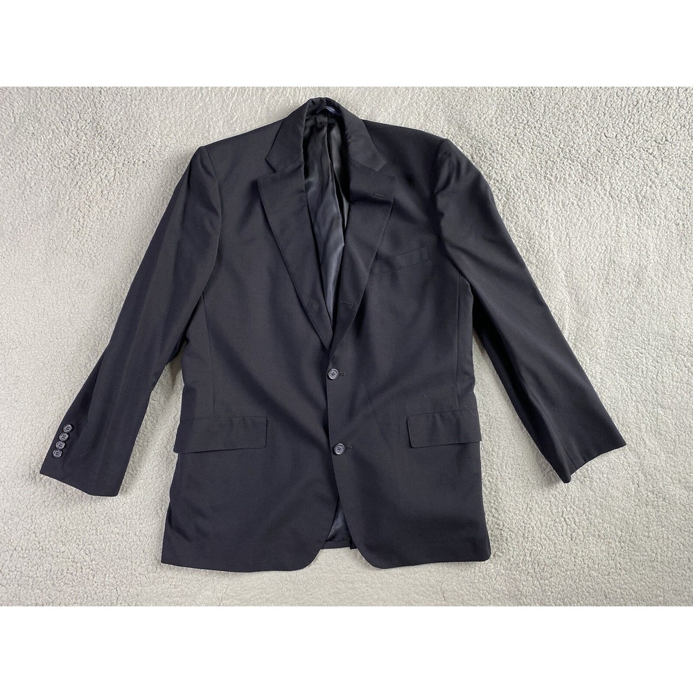 Brooks Brothers Suit Jacket 44 L Navy BrooksEase Wool 3 Button Premium Designer